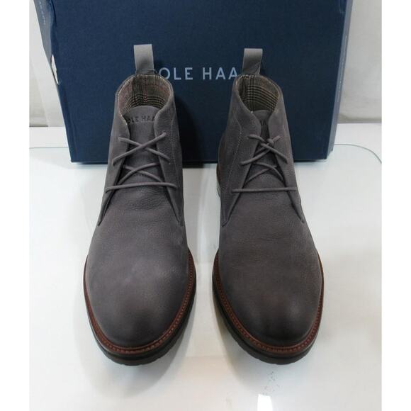 Men\'s Cole Haan Berkshire Size 10 M Lug Sole Water Resistant Chukka Boot Grey main image 4